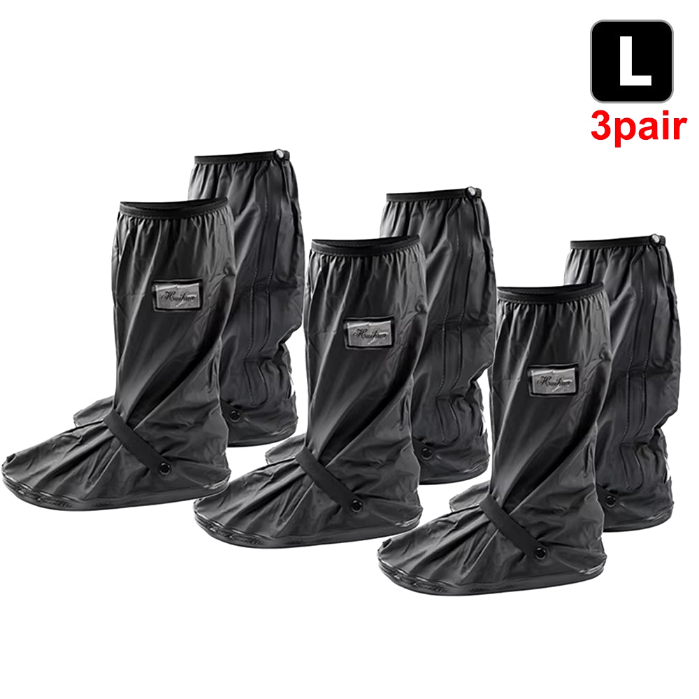 Durable Waterproof Motorcycle Rain Shoe Covers - Non-Slip Boot Protectors for All Weather Adventures