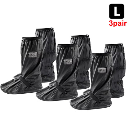 Durable Waterproof Motorcycle Rain Shoe Covers - Non-Slip Boot Protectors for All Weather Adventures