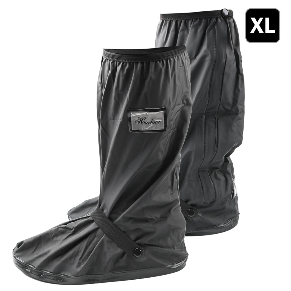Durable Waterproof Motorcycle Rain Shoe Covers - Non-Slip Boot Protectors for All Weather Adventures