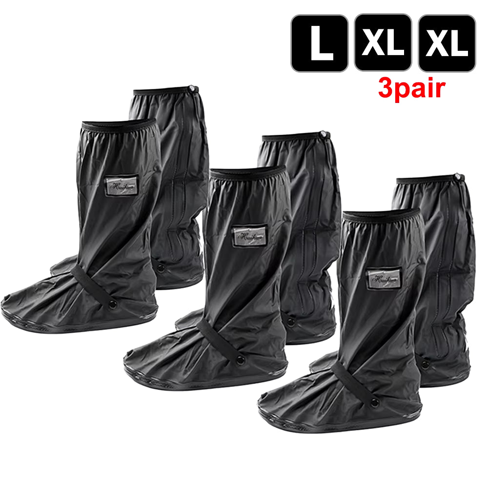 Durable Waterproof Motorcycle Rain Shoe Covers - Non-Slip Boot Protectors for All Weather Adventures