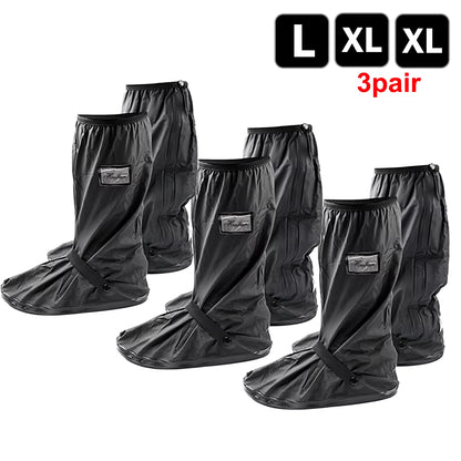 Durable Waterproof Motorcycle Rain Shoe Covers - Non-Slip Boot Protectors for All Weather Adventures