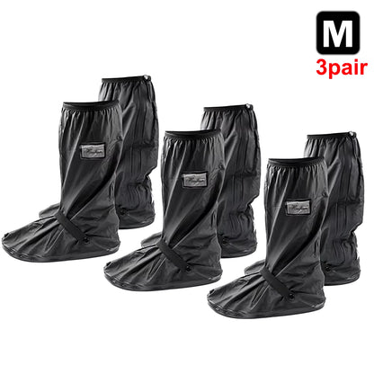 Durable Waterproof Motorcycle Rain Shoe Covers - Non-Slip Boot Protectors for All Weather Adventures