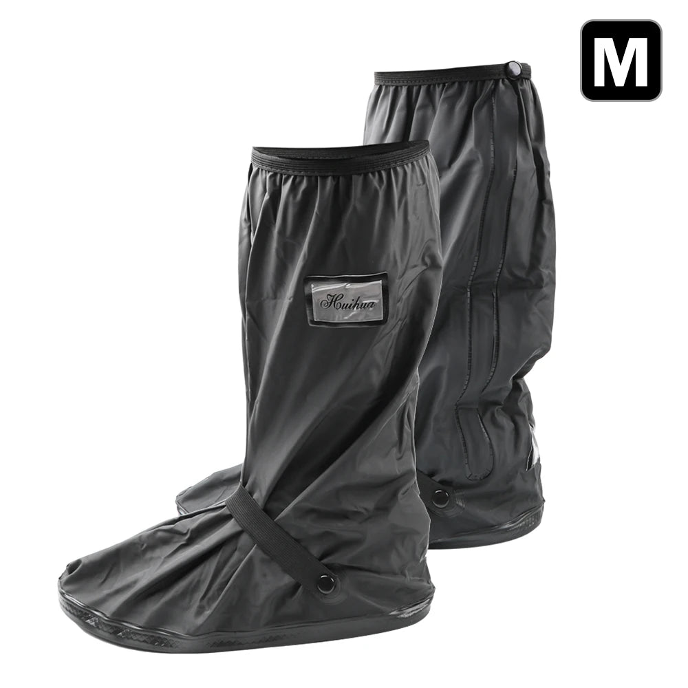 Durable Waterproof Motorcycle Rain Shoe Covers - Non-Slip Boot Protectors for All Weather Adventures
