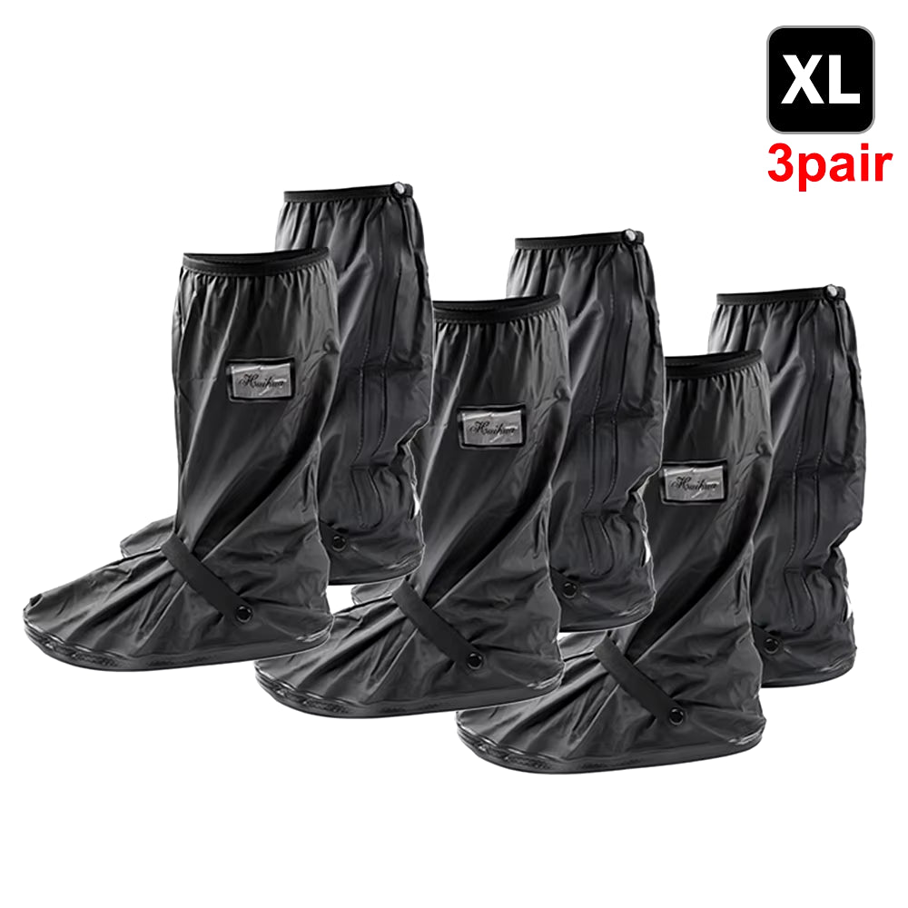 Durable Waterproof Motorcycle Rain Shoe Covers - Non-Slip Boot Protectors for All Weather Adventures