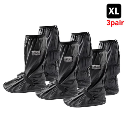 Durable Waterproof Motorcycle Rain Shoe Covers - Non-Slip Boot Protectors for All Weather Adventures