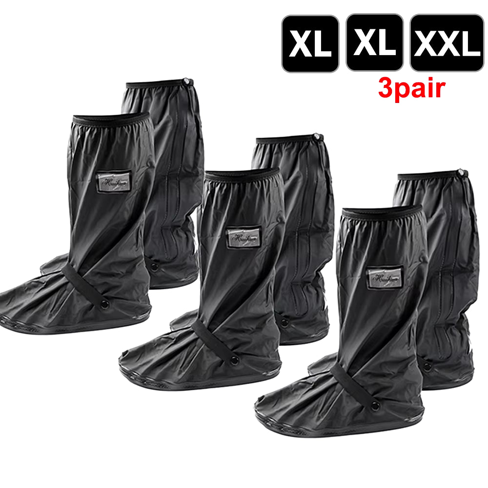 Durable Waterproof Motorcycle Rain Shoe Covers - Non-Slip Boot Protectors for All Weather Adventures