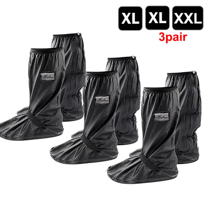 Durable Waterproof Motorcycle Rain Shoe Covers - Non-Slip Boot Protectors for All Weather Adventures