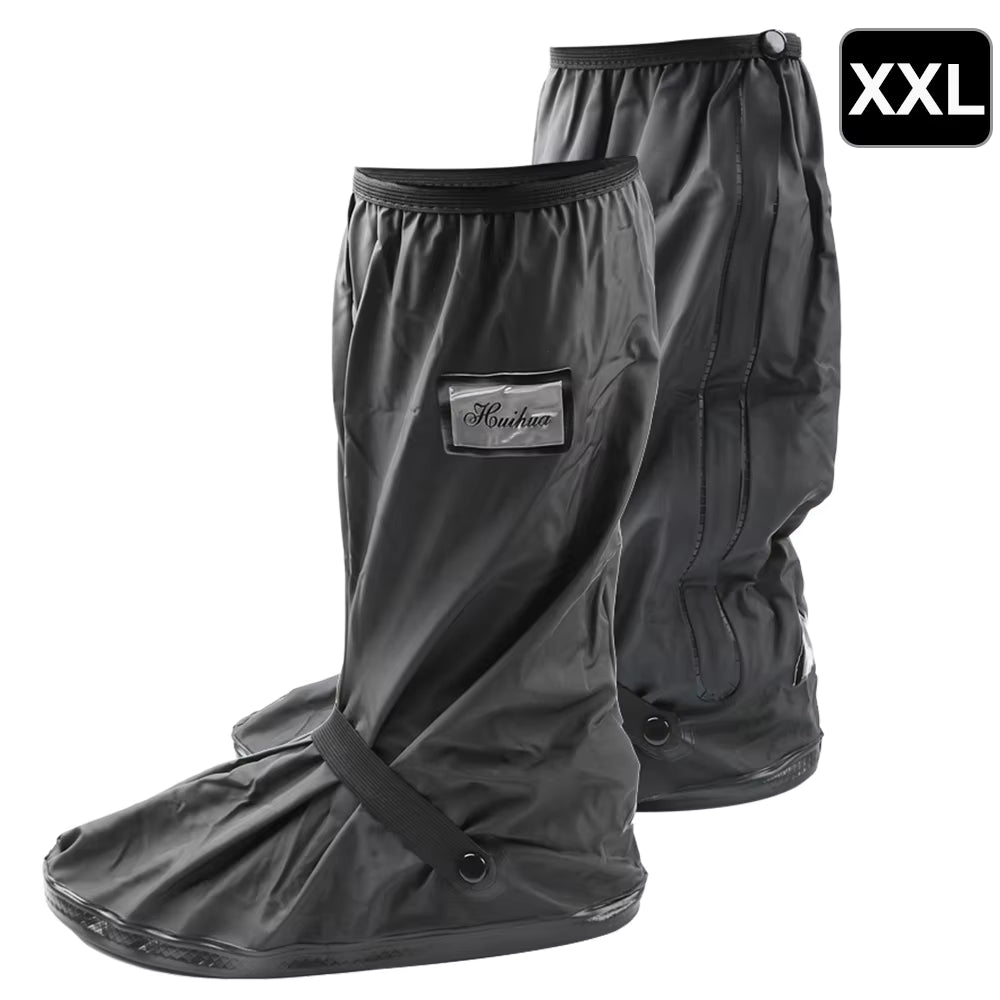 Durable Waterproof Motorcycle Rain Shoe Covers - Non-Slip Boot Protectors for All Weather Adventures