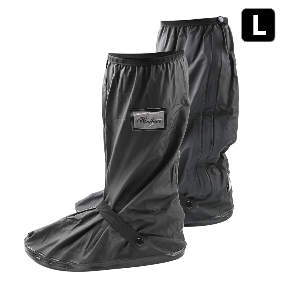 Durable Waterproof Motorcycle Rain Shoe Covers - Non-Slip Boot Protectors for All Weather Adventures
