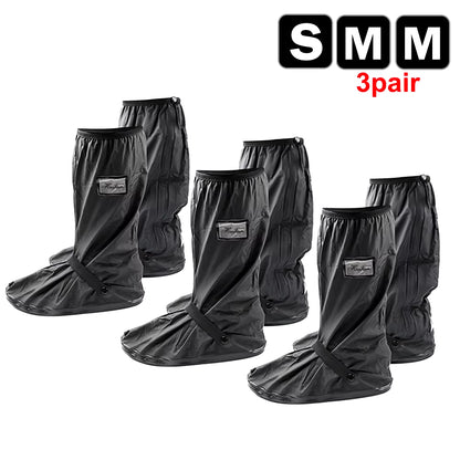 Durable Waterproof Motorcycle Rain Shoe Covers - Non-Slip Boot Protectors for All Weather Adventures