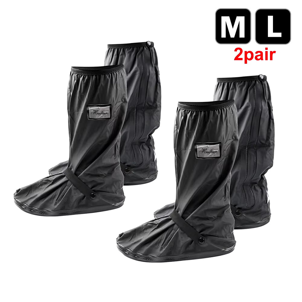 Durable Waterproof Motorcycle Rain Shoe Covers - Non-Slip Boot Protectors for All Weather Adventures