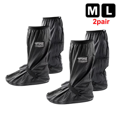 Durable Waterproof Motorcycle Rain Shoe Covers - Non-Slip Boot Protectors for All Weather Adventures