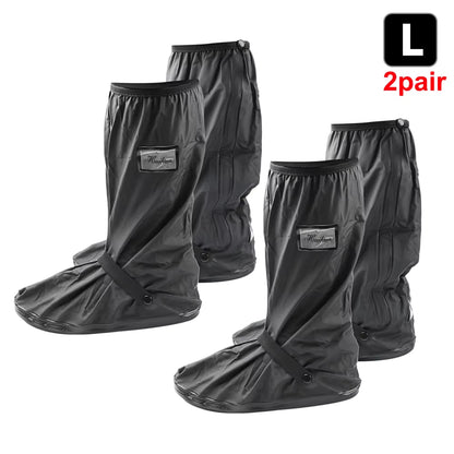Durable Waterproof Motorcycle Rain Shoe Covers - Non-Slip Boot Protectors for All Weather Adventures