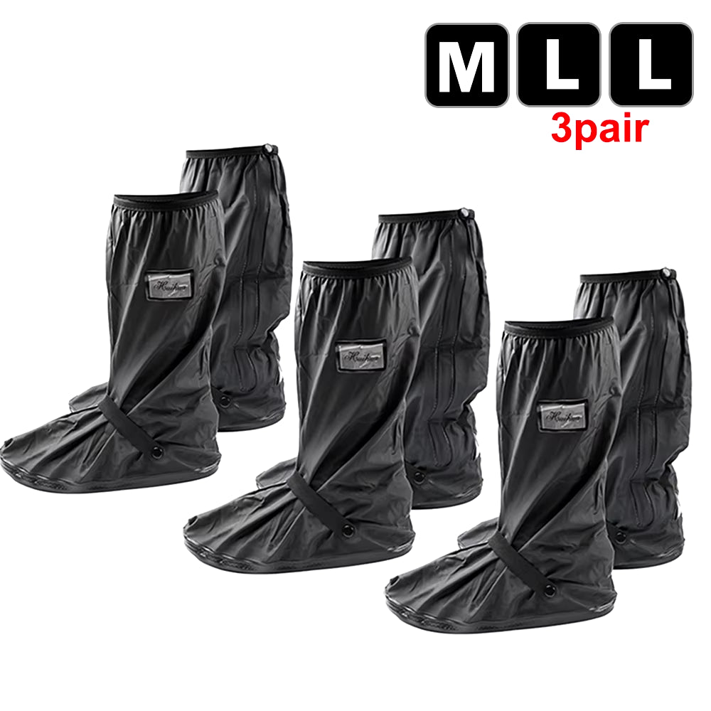 Durable Waterproof Motorcycle Rain Shoe Covers - Non-Slip Boot Protectors for All Weather Adventures