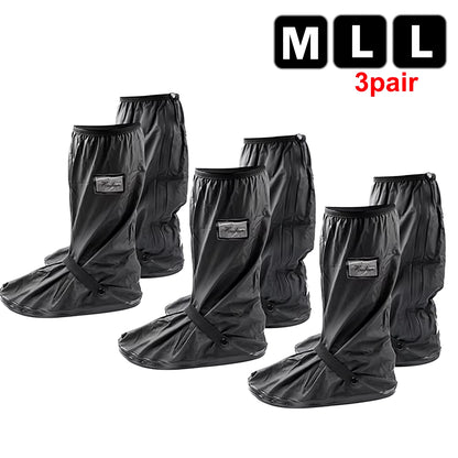 Durable Waterproof Motorcycle Rain Shoe Covers - Non-Slip Boot Protectors for All Weather Adventures