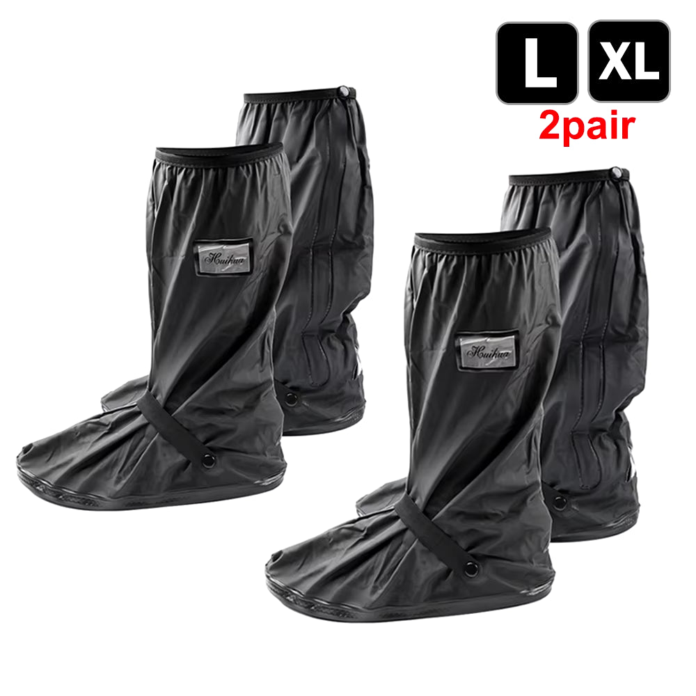 Durable Waterproof Motorcycle Rain Shoe Covers - Non-Slip Boot Protectors for All Weather Adventures