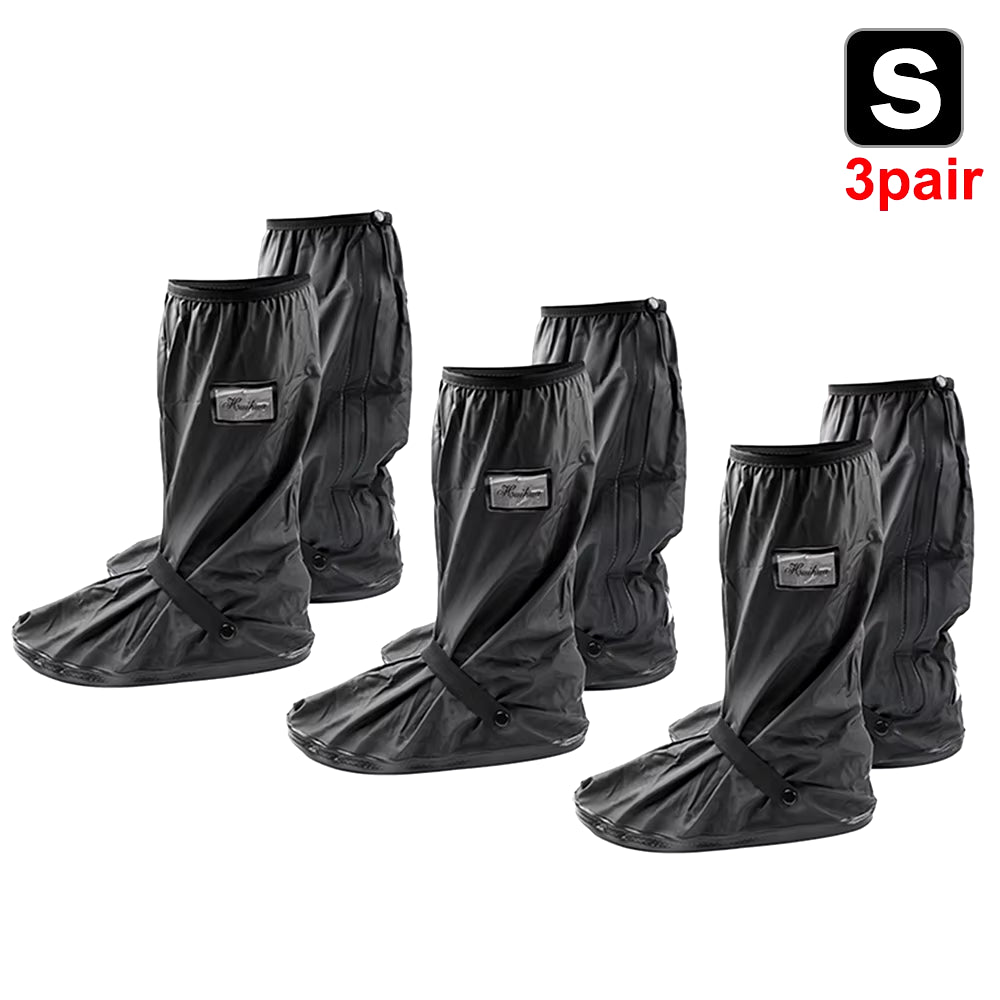 Durable Waterproof Motorcycle Rain Shoe Covers - Non-Slip Boot Protectors for All Weather Adventures