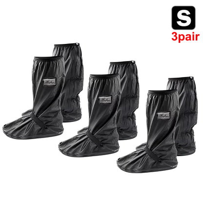 Durable Waterproof Motorcycle Rain Shoe Covers - Non-Slip Boot Protectors for All Weather Adventures