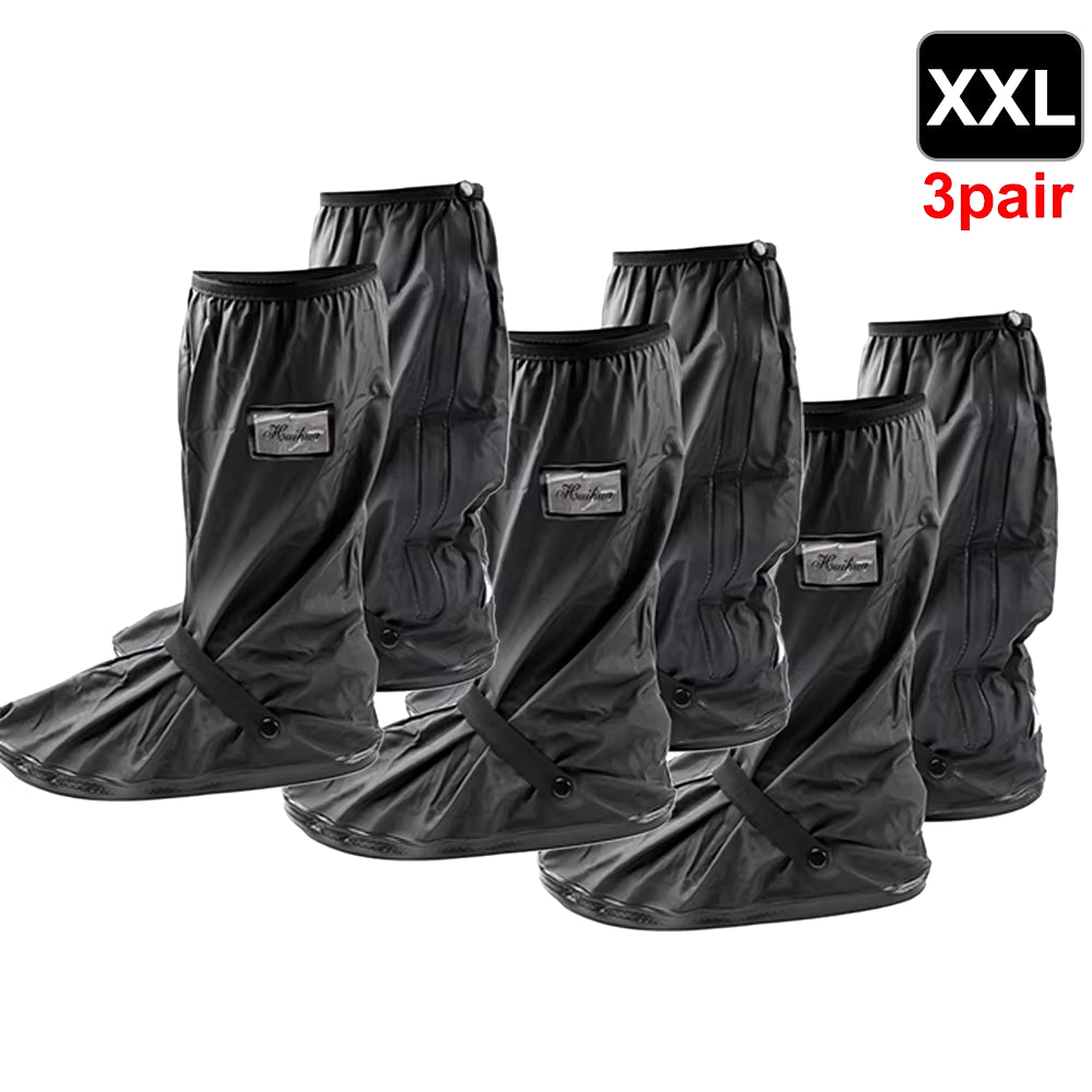 Durable Waterproof Motorcycle Rain Shoe Covers - Non-Slip Boot Protectors for All Weather Adventures