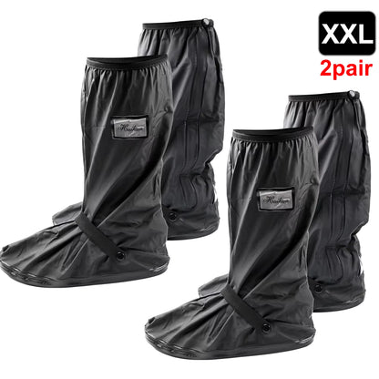 Durable Waterproof Motorcycle Rain Shoe Covers - Non-Slip Boot Protectors for All Weather Adventures
